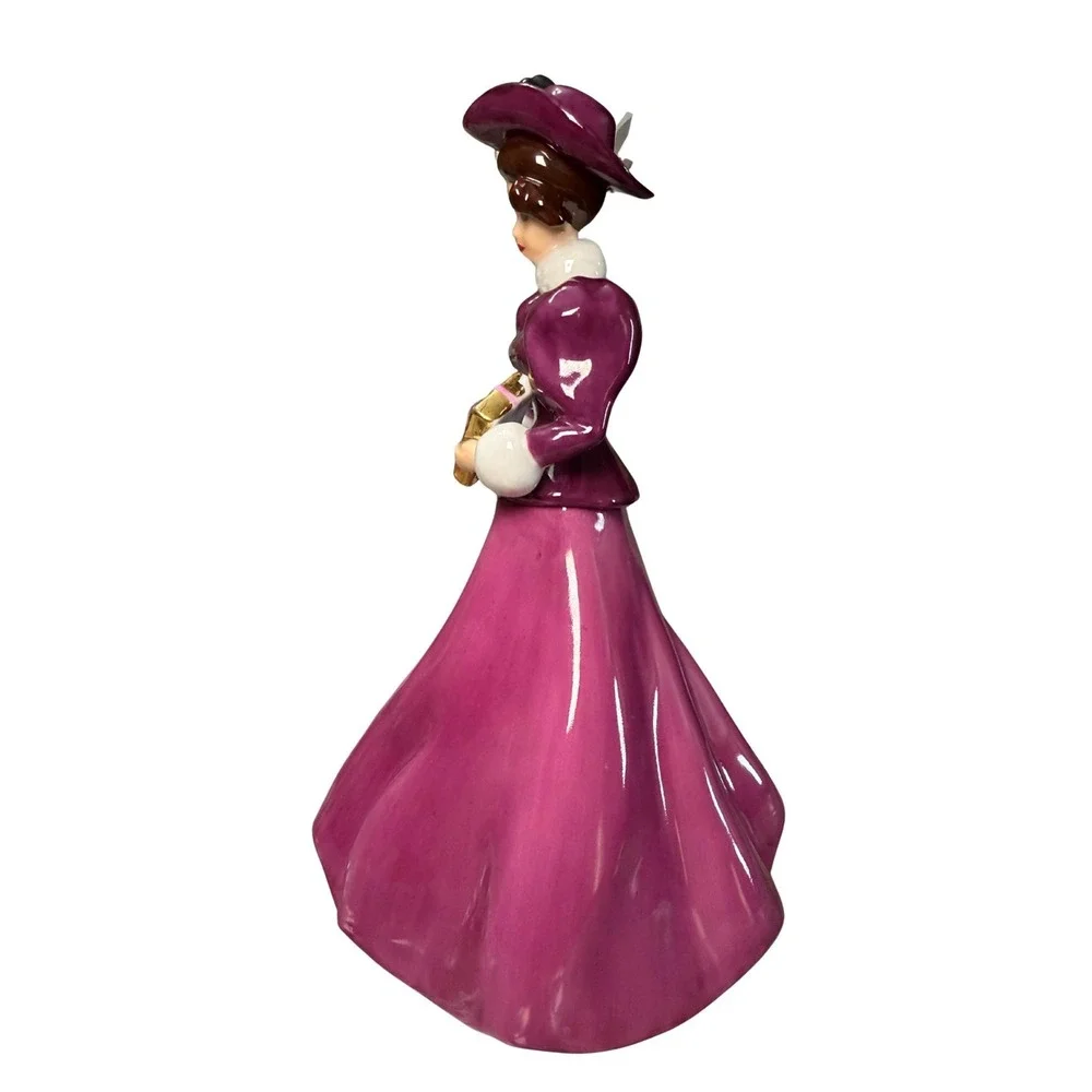 Hallmark Barbie Collectible Porcelain 1998Limited Edition Vintage Barbie Magenta